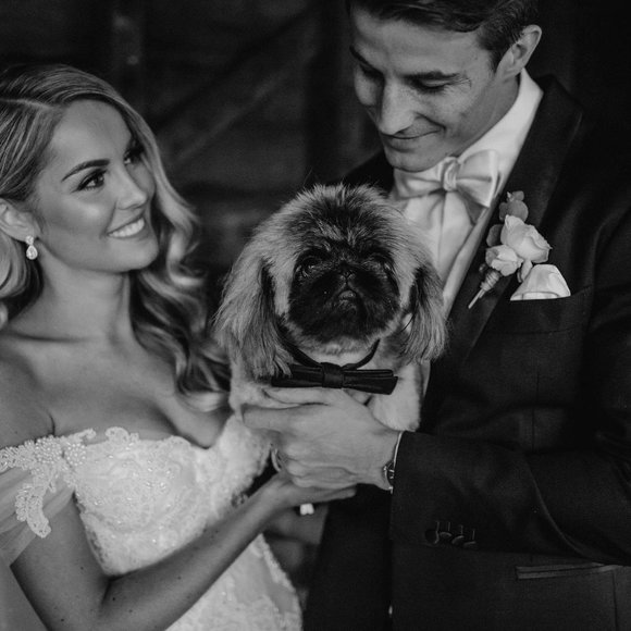 Steven Khalil Custom Crystal and Pearl Couture Dress - Picture 6 of 9